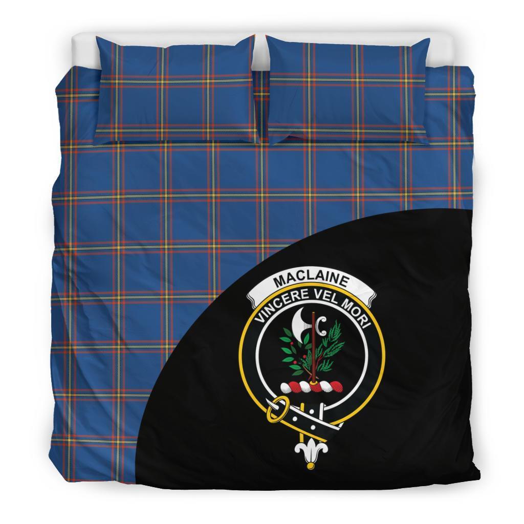 MacLaine of Loch Buie Hunting Ancient Family Tartan Crest Wave Style Bedding Set