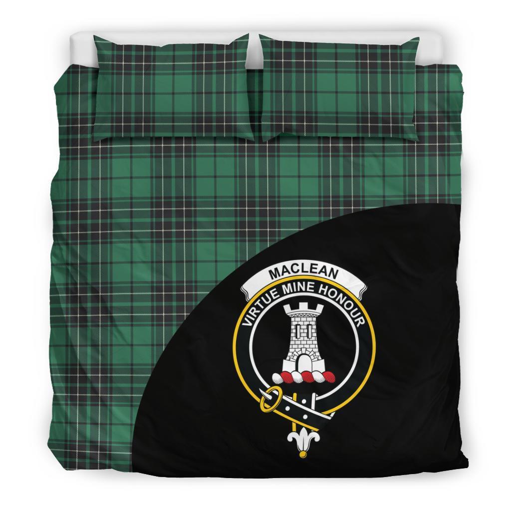 MacLean Hunting Ancient Family Tartan Crest Wave Style Bedding Set