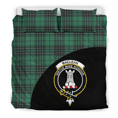MacLean Hunting Ancient Family Tartan Crest Wave Style Bedding Set