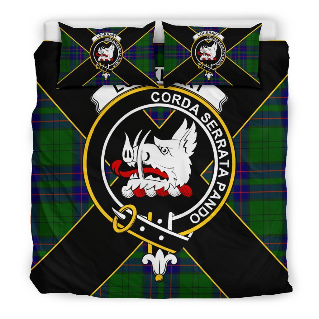 Lockhart Tartan Crest Bedding Set - Luxury Style