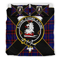 Home (or Hume) Tartan Crest Bedding Set - Luxury Style