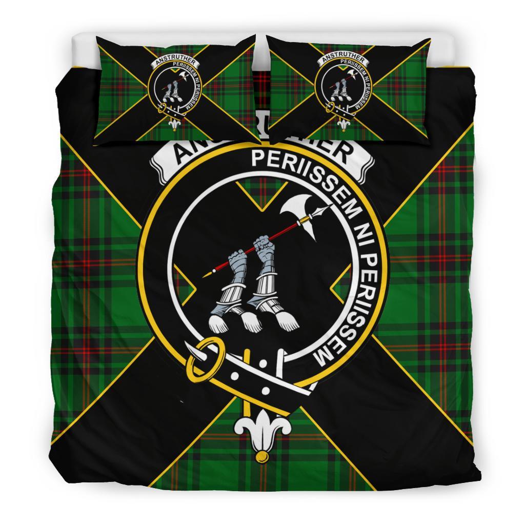 Anstruther Tartan Crest Bedding Set - Luxury Style