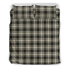 Menzies Black & White Ancient Tartan Bedding Set