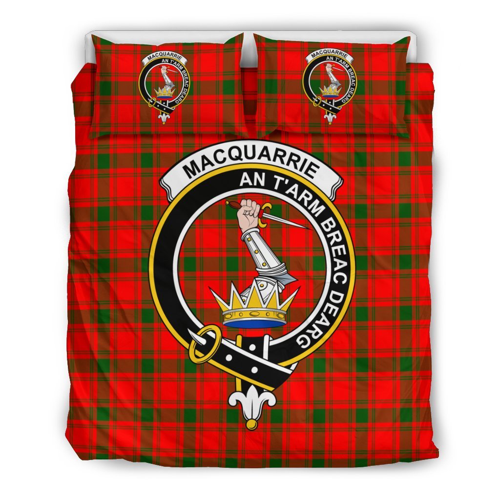 Macquarrie Family Tartan Crest Bedding Set