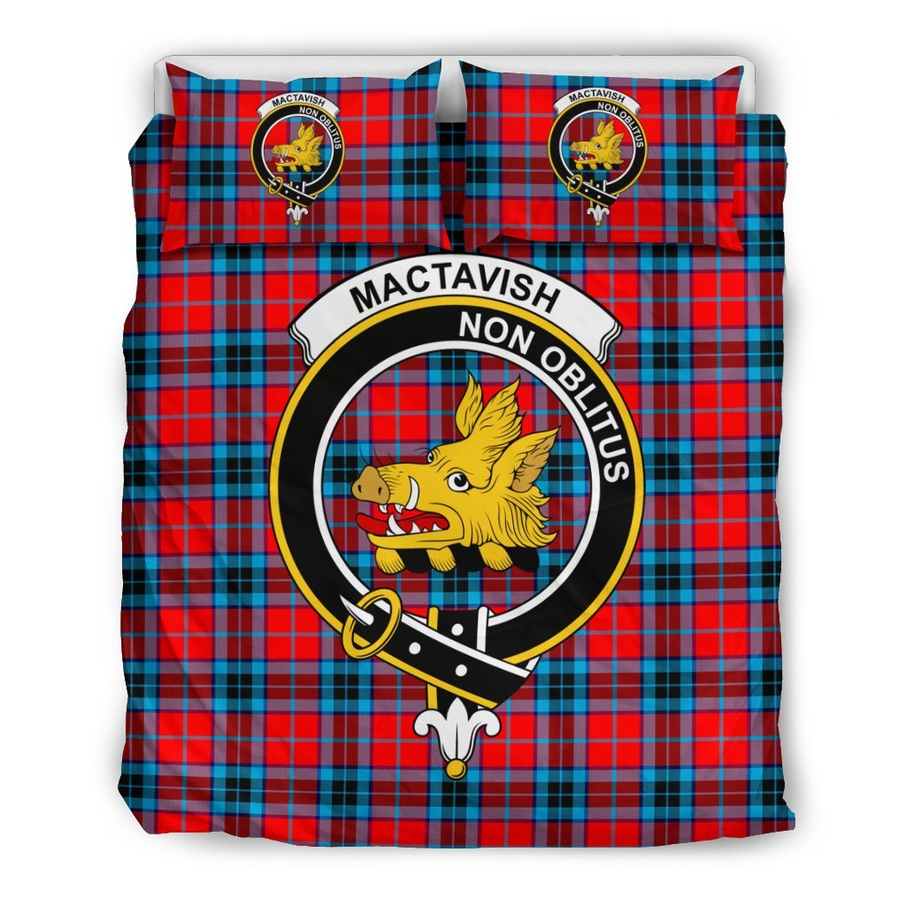 Mactavish Family Tartan Crest Bedding Set