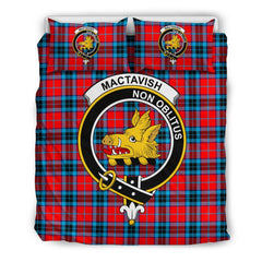 Mactavish Family Tartan Crest Bedding Set