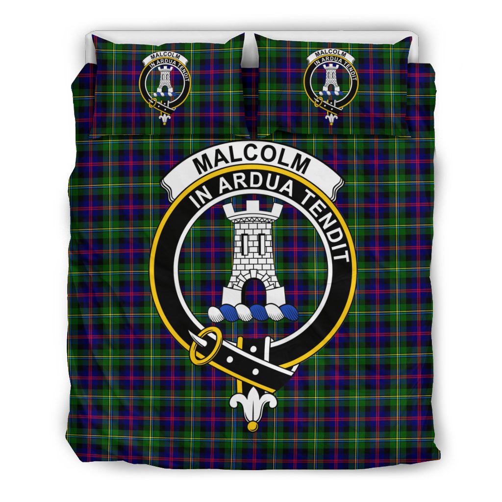 Malcolm (MacCallum) Tartan Crest Bedding Set