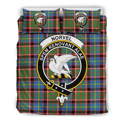 Norvel (Or Norvill) Family Tartan Crest Bedding Set