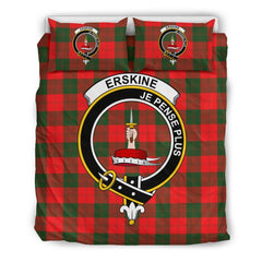 Erskine Family Tartan Crest Bedding Set