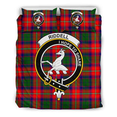 Riddell Family Tartan Crest Bedding Set