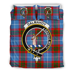 Dalmahoy Family Tartan Crest Bedding Set