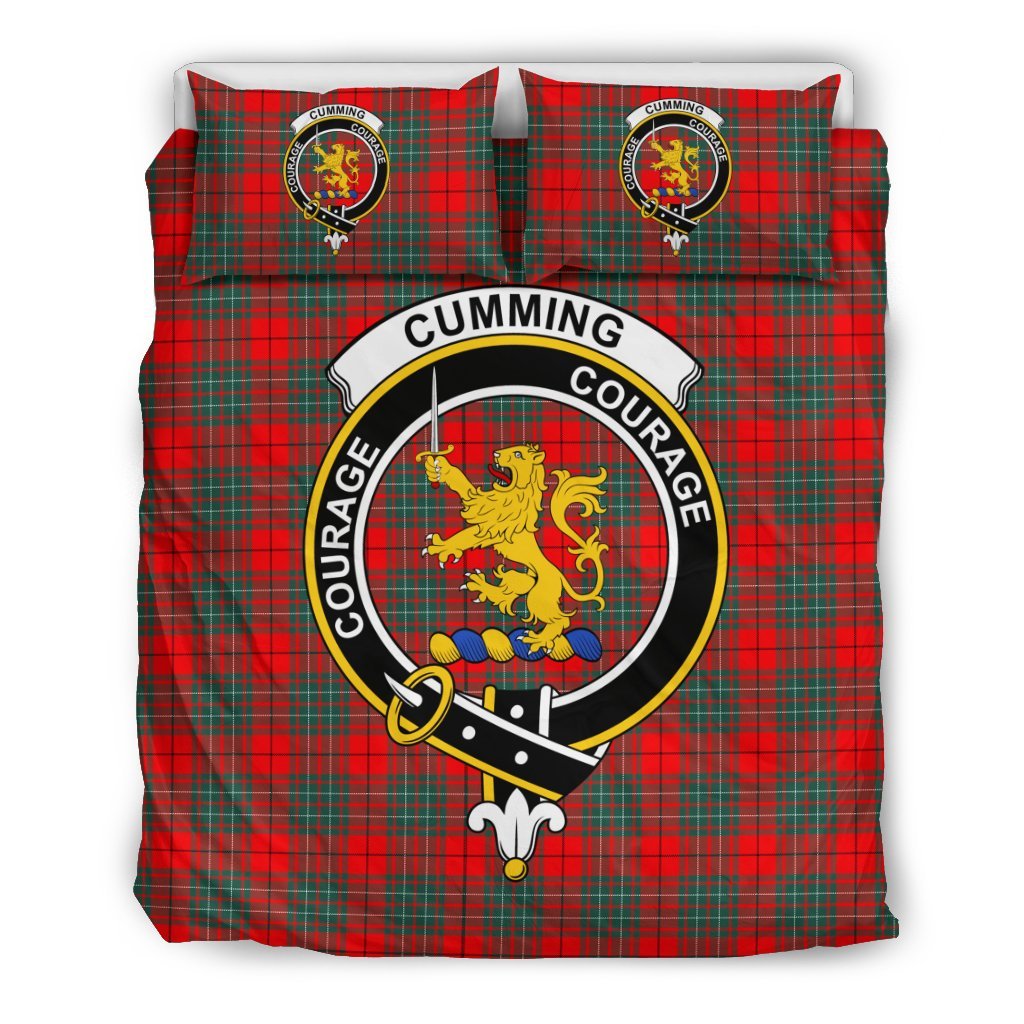 Cumming Family Tartan Crest Bedding Set