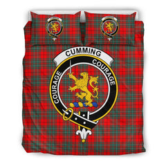 Cumming Family Tartan Crest Bedding Set