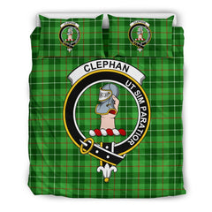 Clephan (Or Clephane) Family Tartan Crest Bedding Set