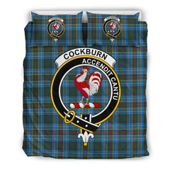 Cockburn Tartan Crest Bedding Set