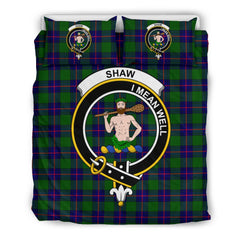 Shaw (Of Sauchie) Tartan Crest Bedding Set