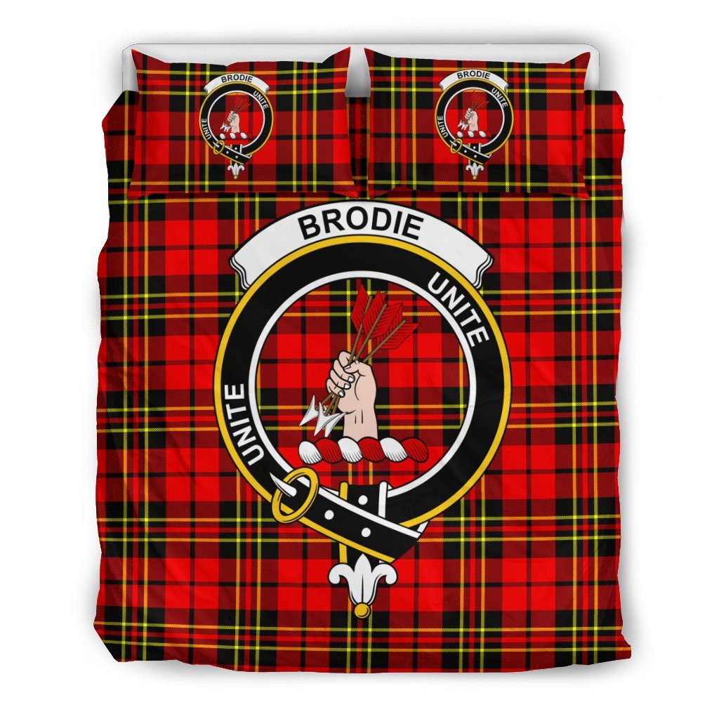 Brodie Family Tartan Crest Bedding Set