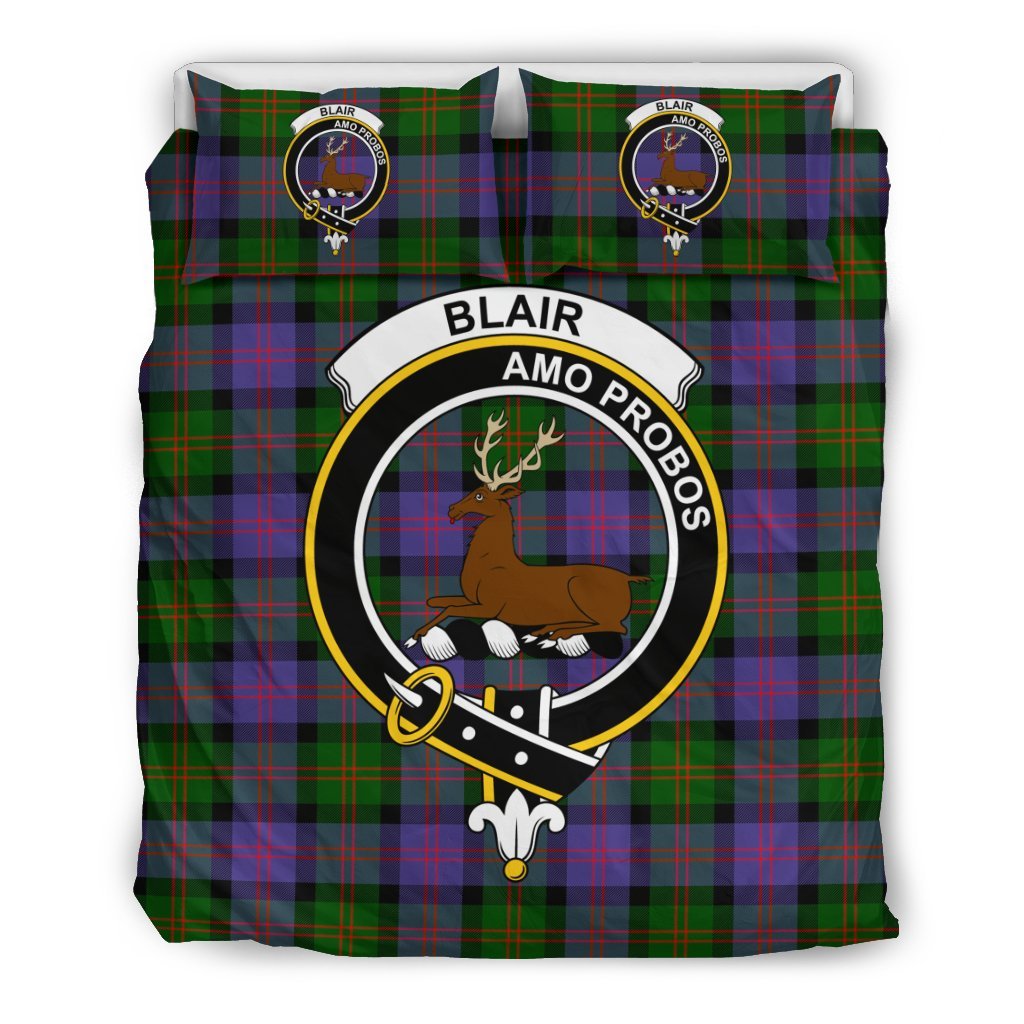Blair Family Tartan Crest Bedding Set