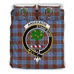 Anderson Family Tartan Crest Bedding Set