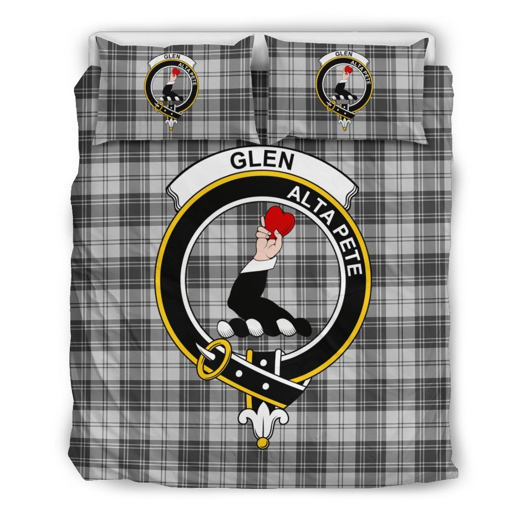 Glen Family Tartan Crest Bedding Set