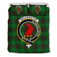Halkerston Family Tartan Crest Bedding Set