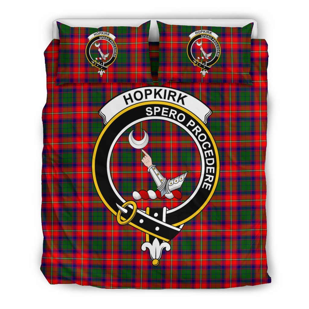 Hopkirk Family Tartan Crest Bedding Set