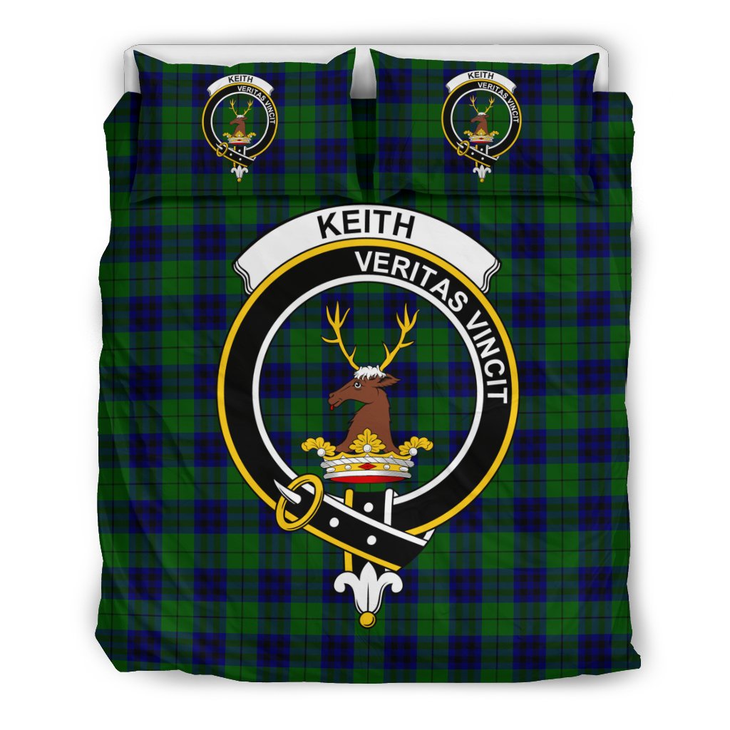 Keith Modern Tartan Crest Bedding Set