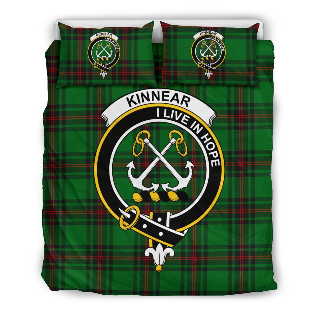 Kinnear Family Tartan Crest Bedding Set