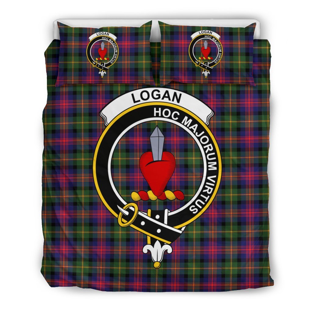 Logan Family Tartan Crest Bedding Set