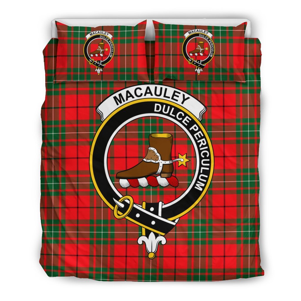 Macauley Family Tartan Crest Bedding Set