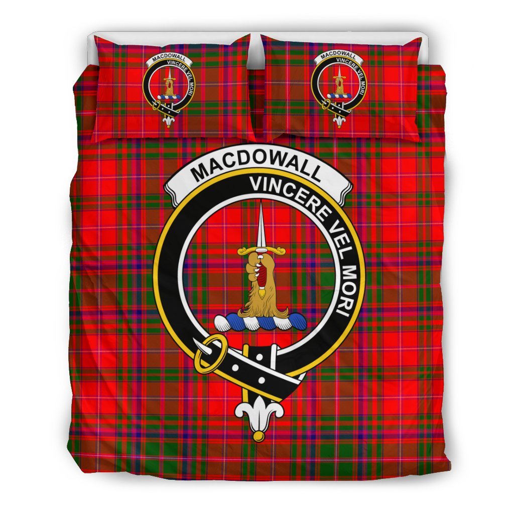Macdowall (Of Garthland) Tartan Crest Bedding Set