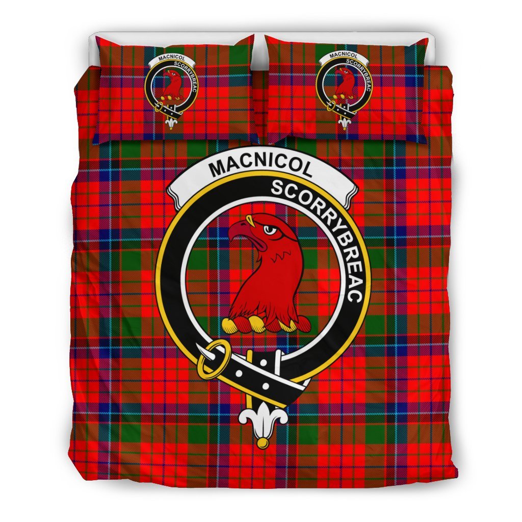 Macnicol (Of Scorrybreac) Family Tartan Crest Bedding Set