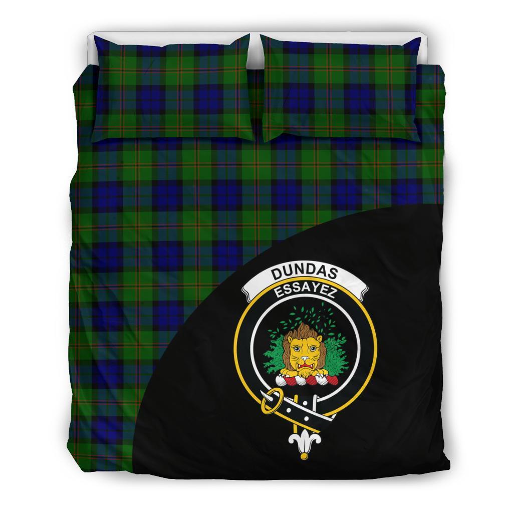 Dundas Modern Family Tartan Crest Wave Style Bedding Set