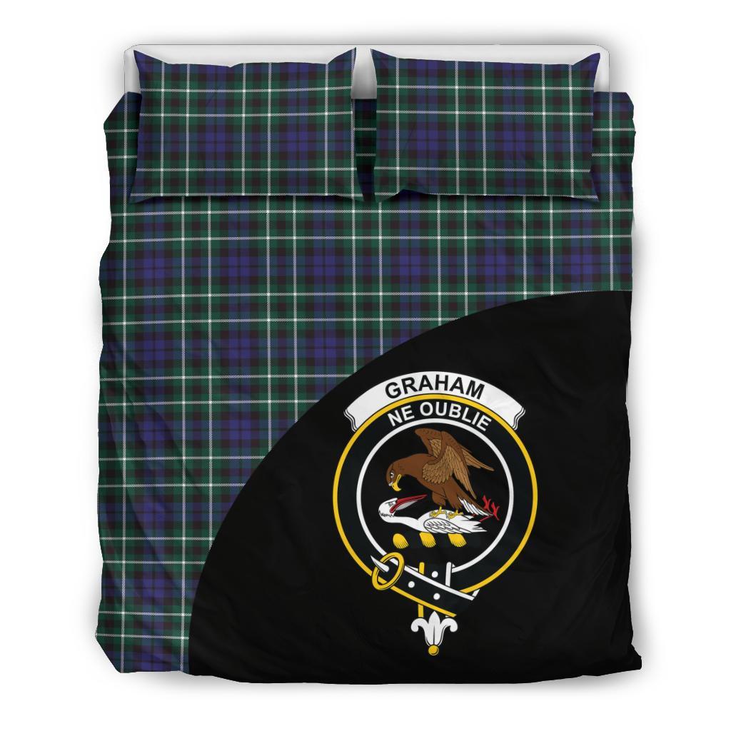 Graham of Montrose Modern Tartan Crest Wave Bedding Set