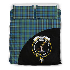 Lamont Ancient Family Tartan Crest Wave Style Bedding Set