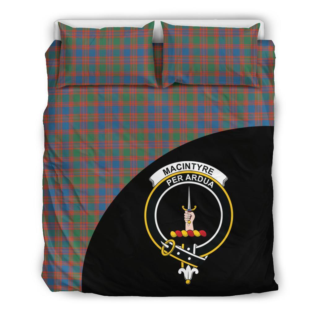 MacIntyre Ancient Family Tartan Crest Wave Style Bedding Set