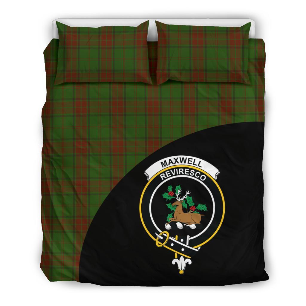 Maxwell Hunting Family Tartan Crest Wave Style Bedding Set