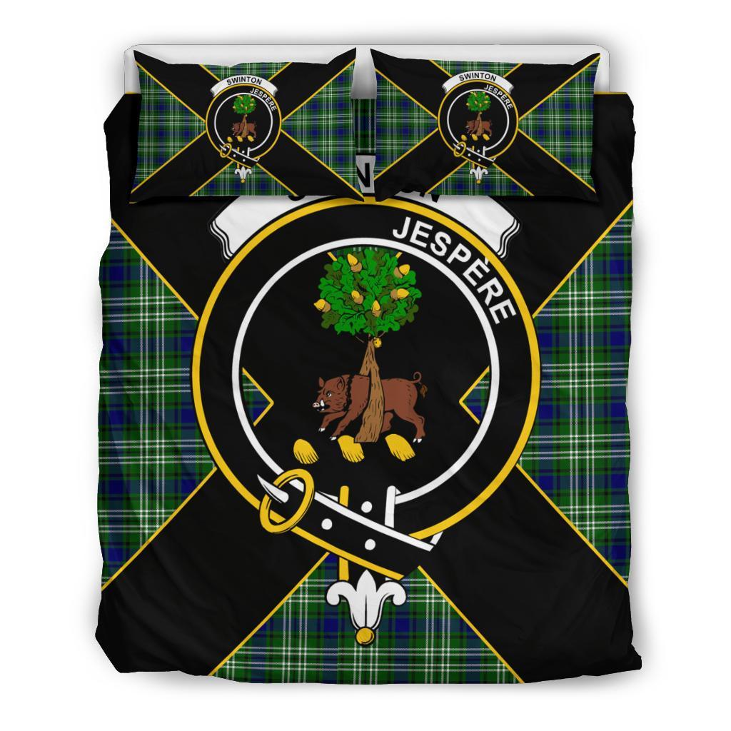 Swinton Tartan Crest Bedding Set - Luxury Style