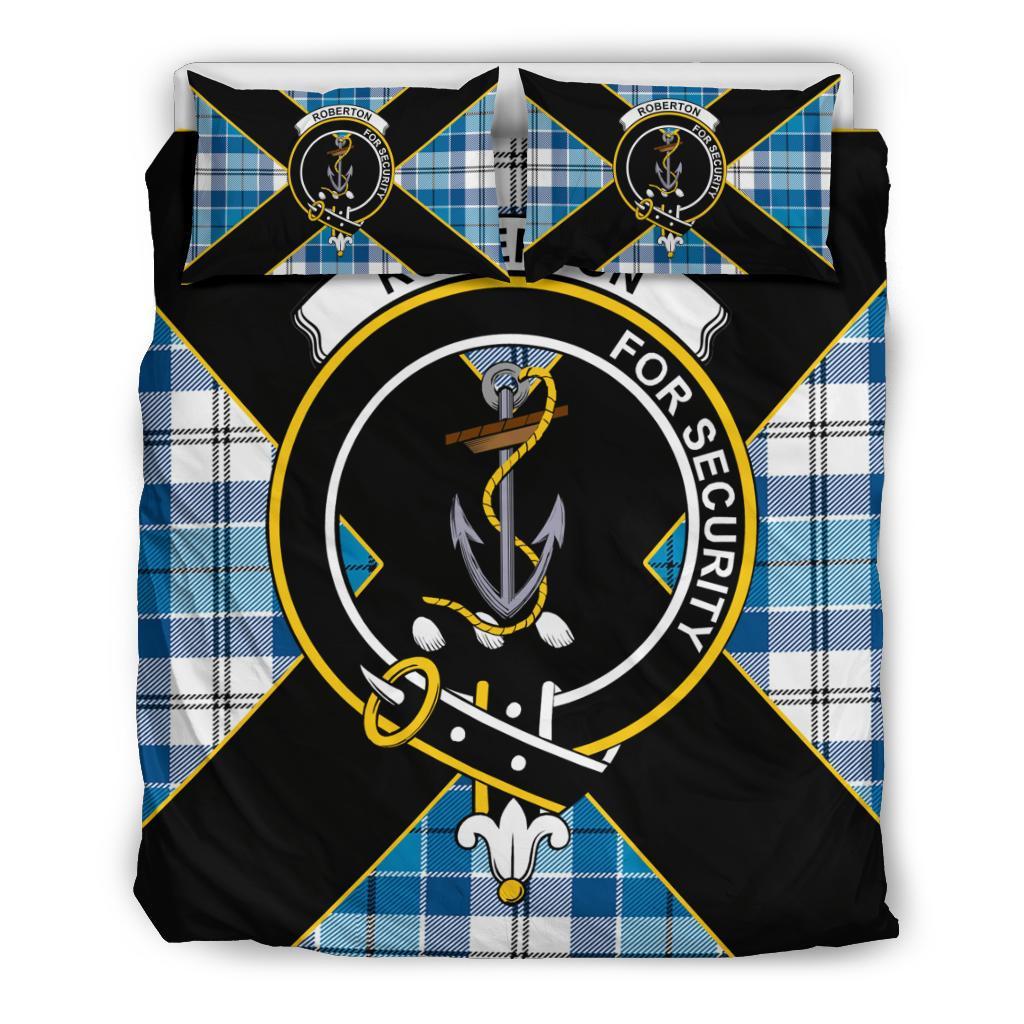 Roberton Tartan Crest Bedding Set - Luxury Style