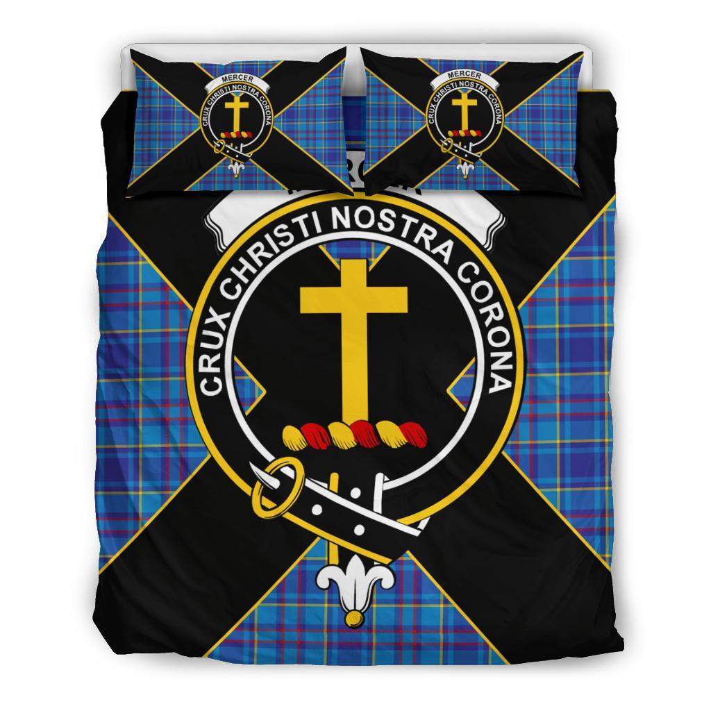 Mercer Tartan Crest Bedding Set - Luxury Style