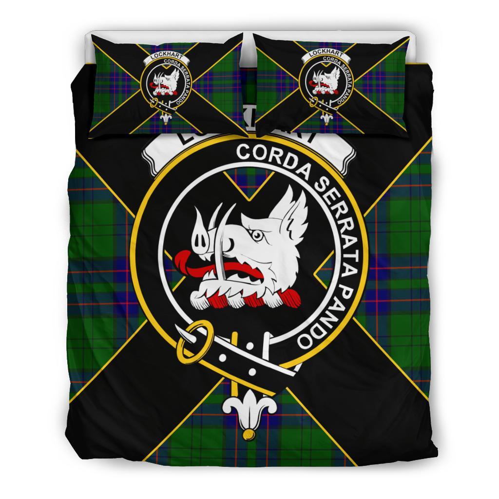 Lockhart Tartan Crest Bedding Set - Luxury Style