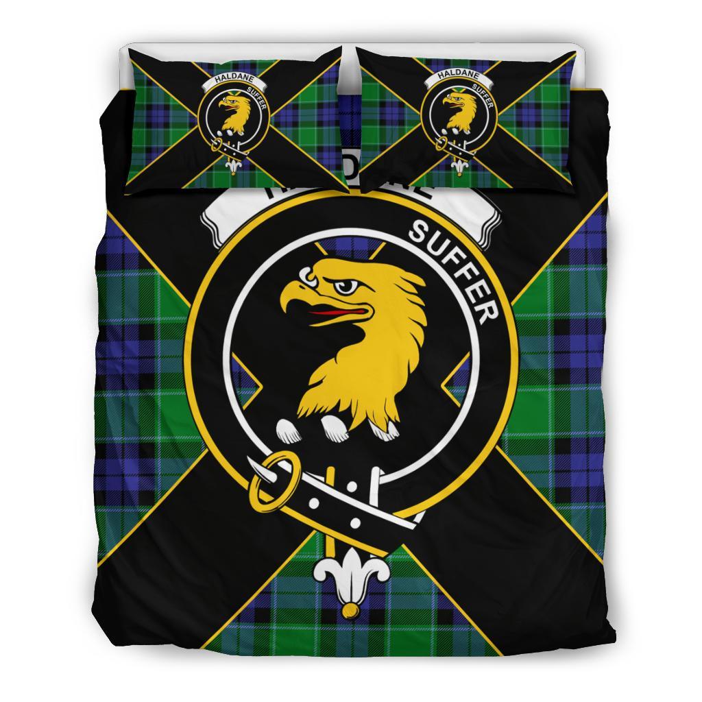 Haldane Tartan Crest Bedding Set - Luxury Style