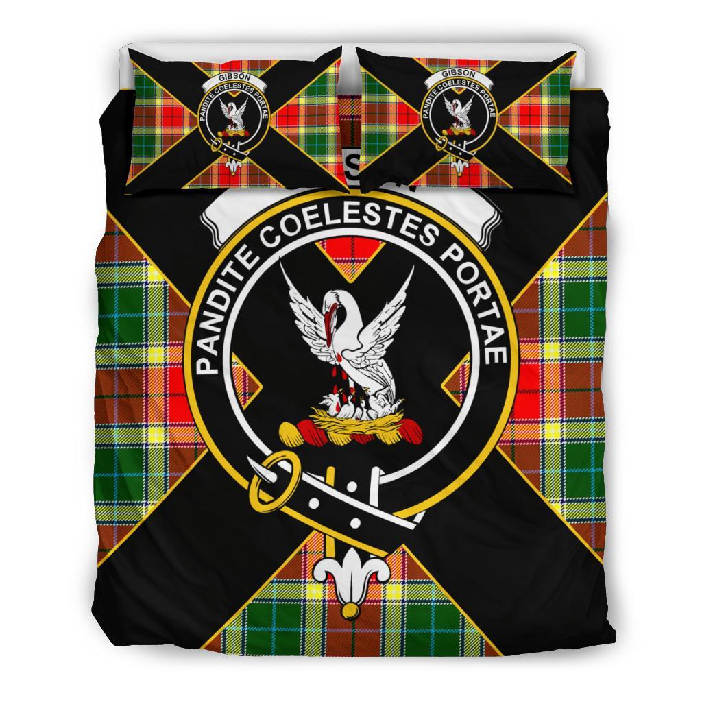 Gibson Tartan Crest Bedding Set - Luxury Style