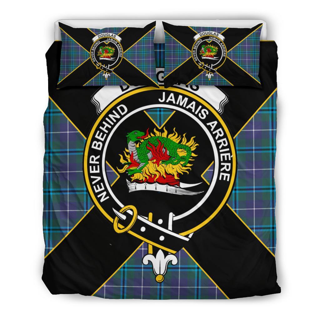 Douglas Tartan Crest Bedding Set - Luxury Style