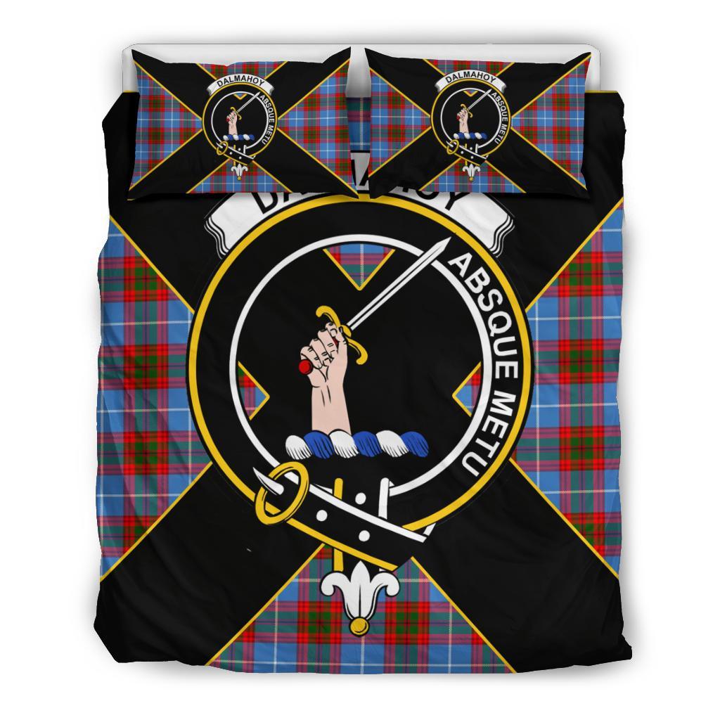 Dalmahoy Tartan Crest Bedding Set - Luxury Style