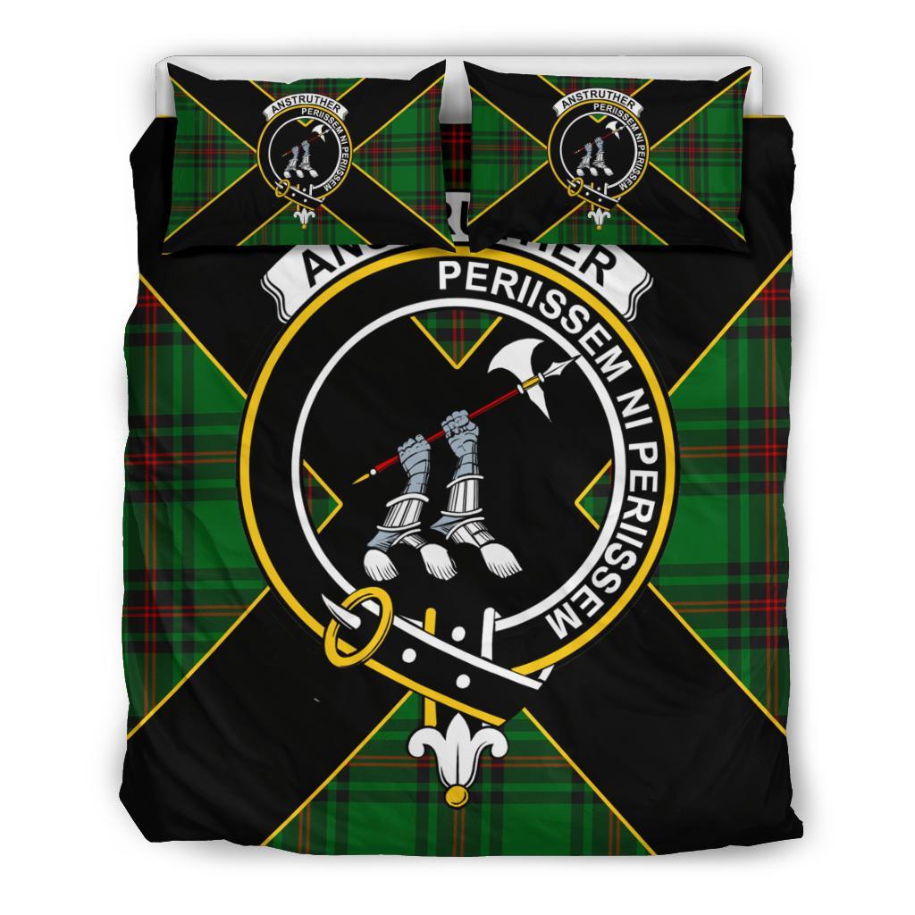 Anstruther Tartan Crest Bedding Set - Luxury Style