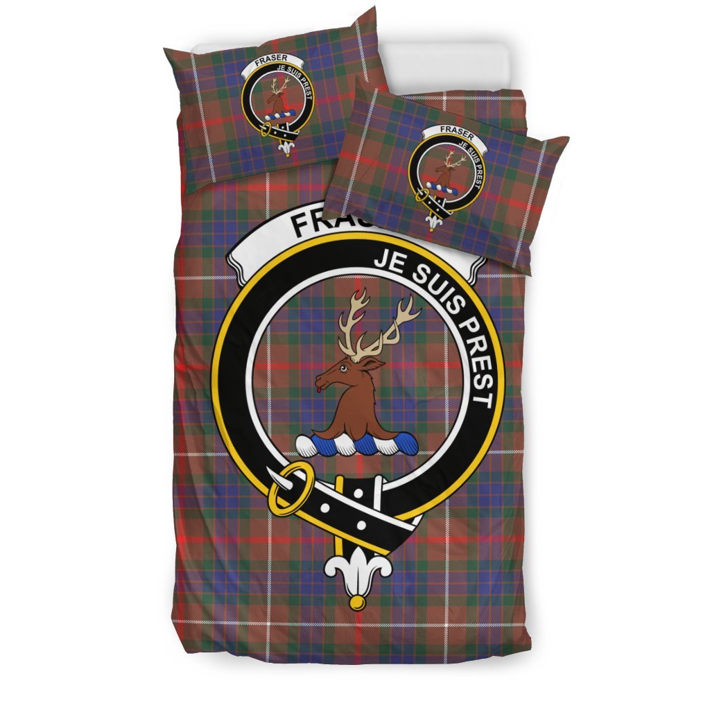 Fraser (Of Lovat) Family Tartan Crest Bedding Set