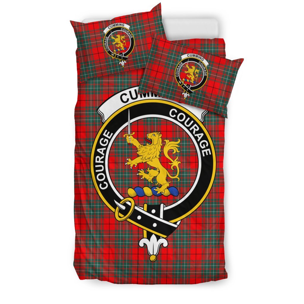 Cumming Family Tartan Crest Bedding Set