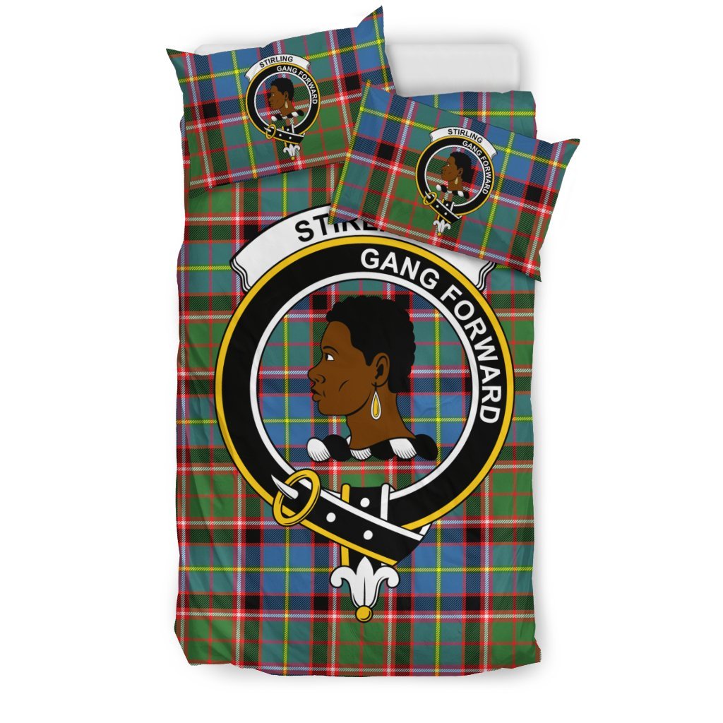 Stirling (Of Keir) Family Tartan Crest Bedding Set