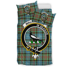 Walkinshaw Family Tartan Crest Bedding Set